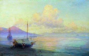 イワン・コンスタンティノヴィチ・アイヴァゾフスキー Painting - 朝のナポリ湾 1893 ロマンチックなイワン・アイヴァゾフスキー ロシア